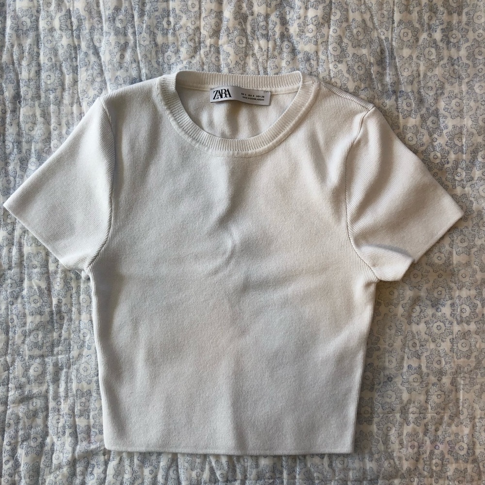 White Zara Tee